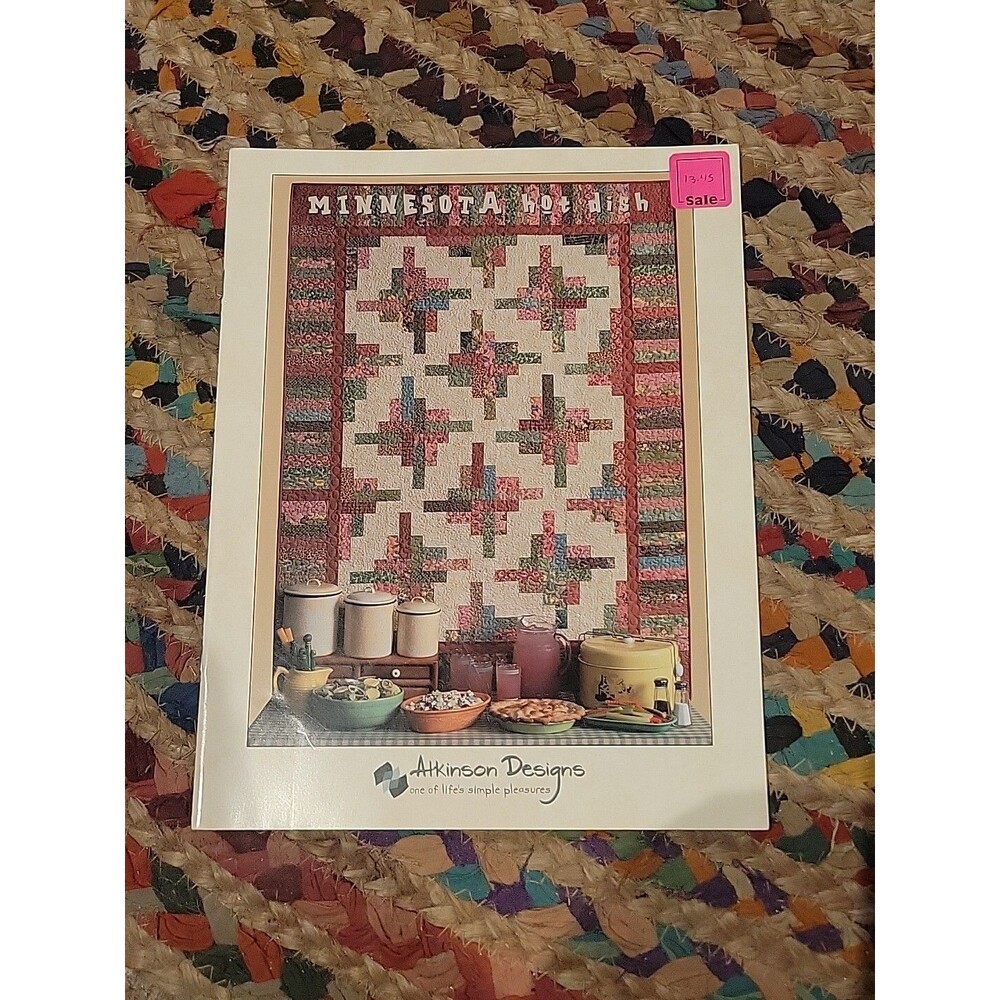 Minnesota Hot Dish Quilt Pattern Booklet Quilts Patterns & Recipes 2000 Vintage